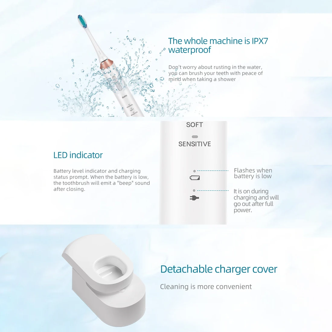 باناسونيك فرشاة الأسنان الكهربائية الأزرق 3 طرق 2 رؤساء فرشاة مقاوم للماء الجسم شعيرات ناعمة قاعدة شحن فرشاة الأسنان الكهربائية المنزلية