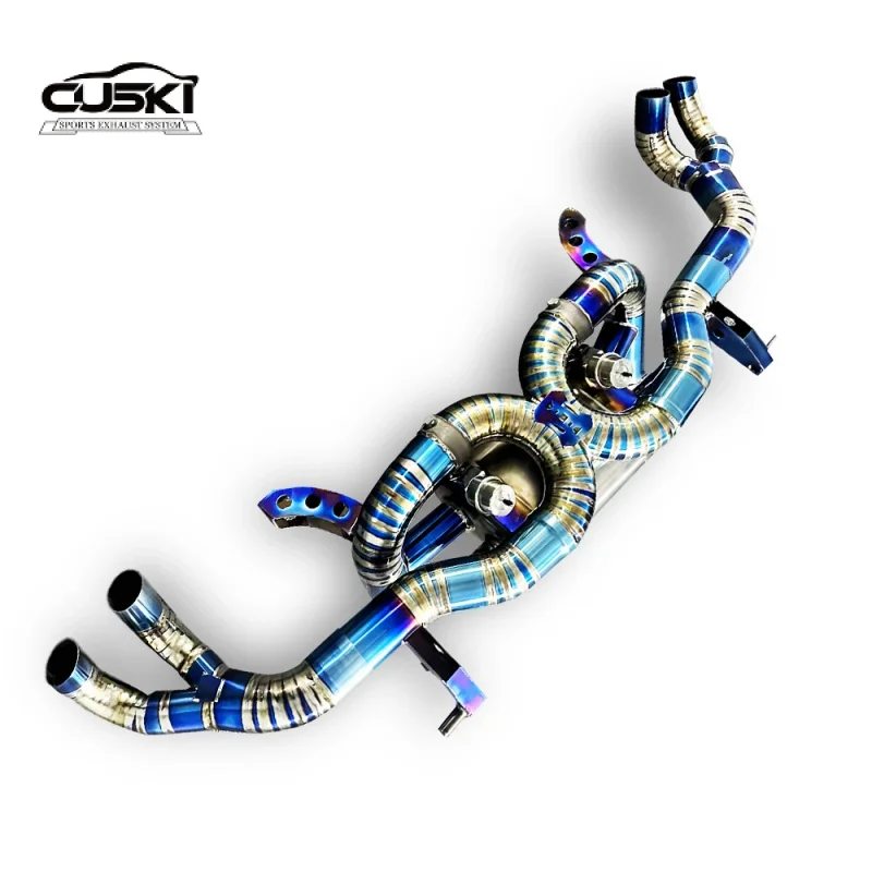 

Выпускной клапан Catback для Lamborghini Huracan LP610 LP580 2017-2023 Глушитель из титанового сплава Выхлопная труба снижает сопротивление выхлопной системы