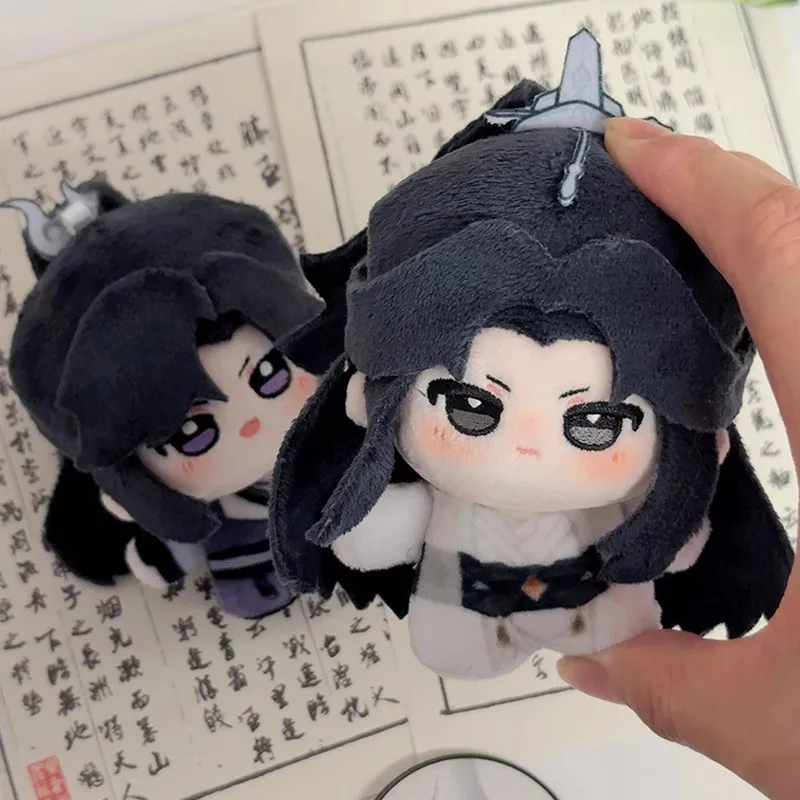 ตุ๊กตาผ้าฝ้ายขนาด 10 ซม. ฮัสกี้และแมวขาว ชิซุน เอ่อร์ฮา เหอ ต้า เต๋อ ไบ หม่า ชิ ซุน ของเล่นเสริมกระเป๋าเป้ ชู ว่านนิ่ง โม รัน