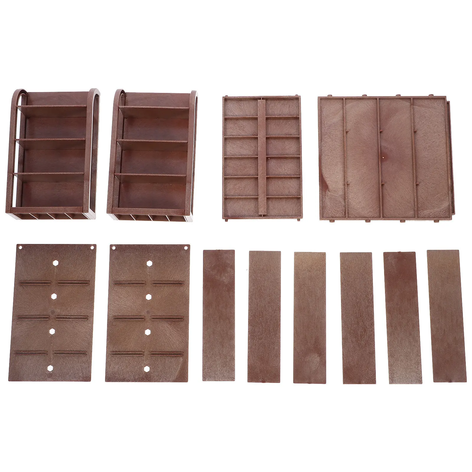 

Миниатюрная пластиковая полка-стеллаж для хранения мебели в мини-домике, для декора сада, гостиной, балкона