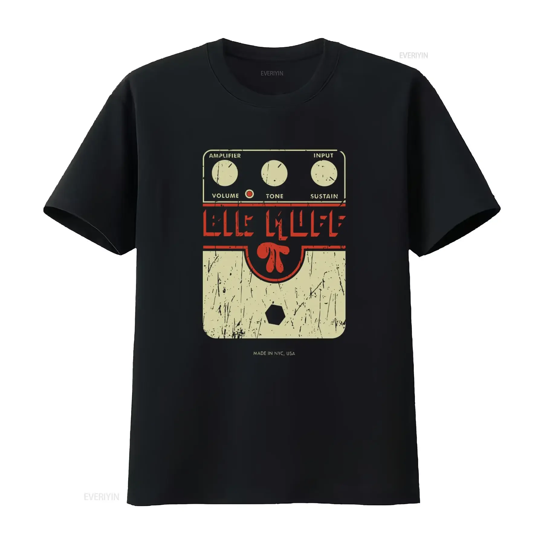 Big Muff Fuzz Pedal Guitar Distortion Retro Vintage Aged Faded T Shirt for Guitarist Music Lovers 90s Sound Grunge Rock Heavy