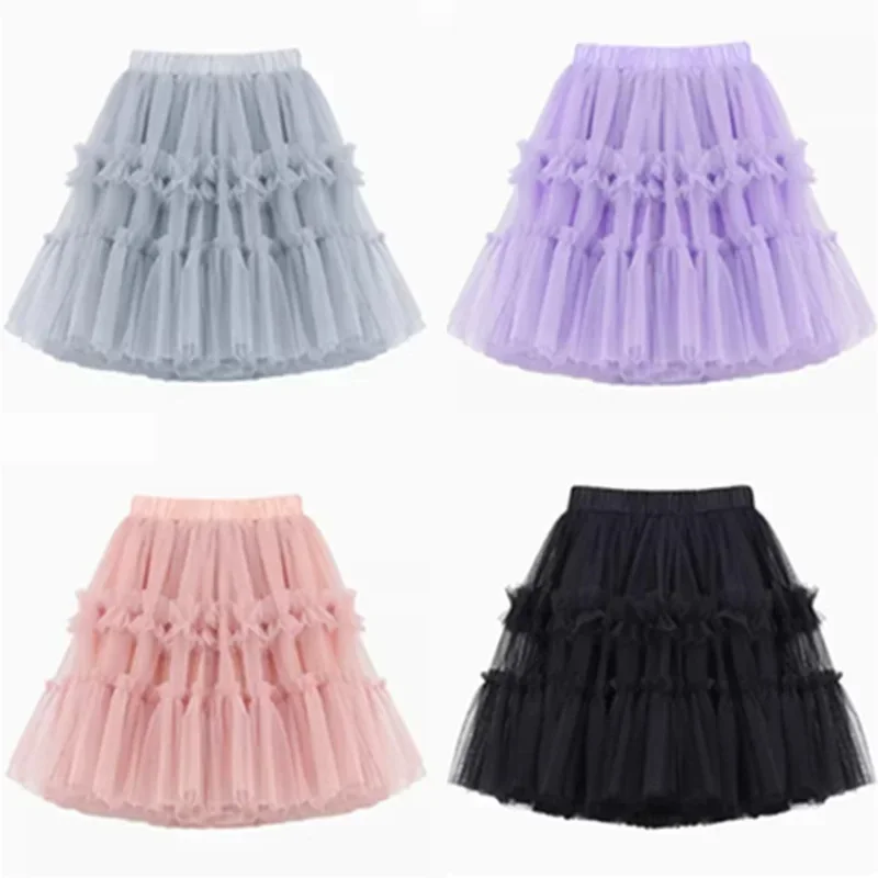 

2025 Spring Autumn Summer Toddler Teen Girl Party Skirts Children Clothes Girls Tutu Skirts Princess Fluffy Skirt Kids Costume