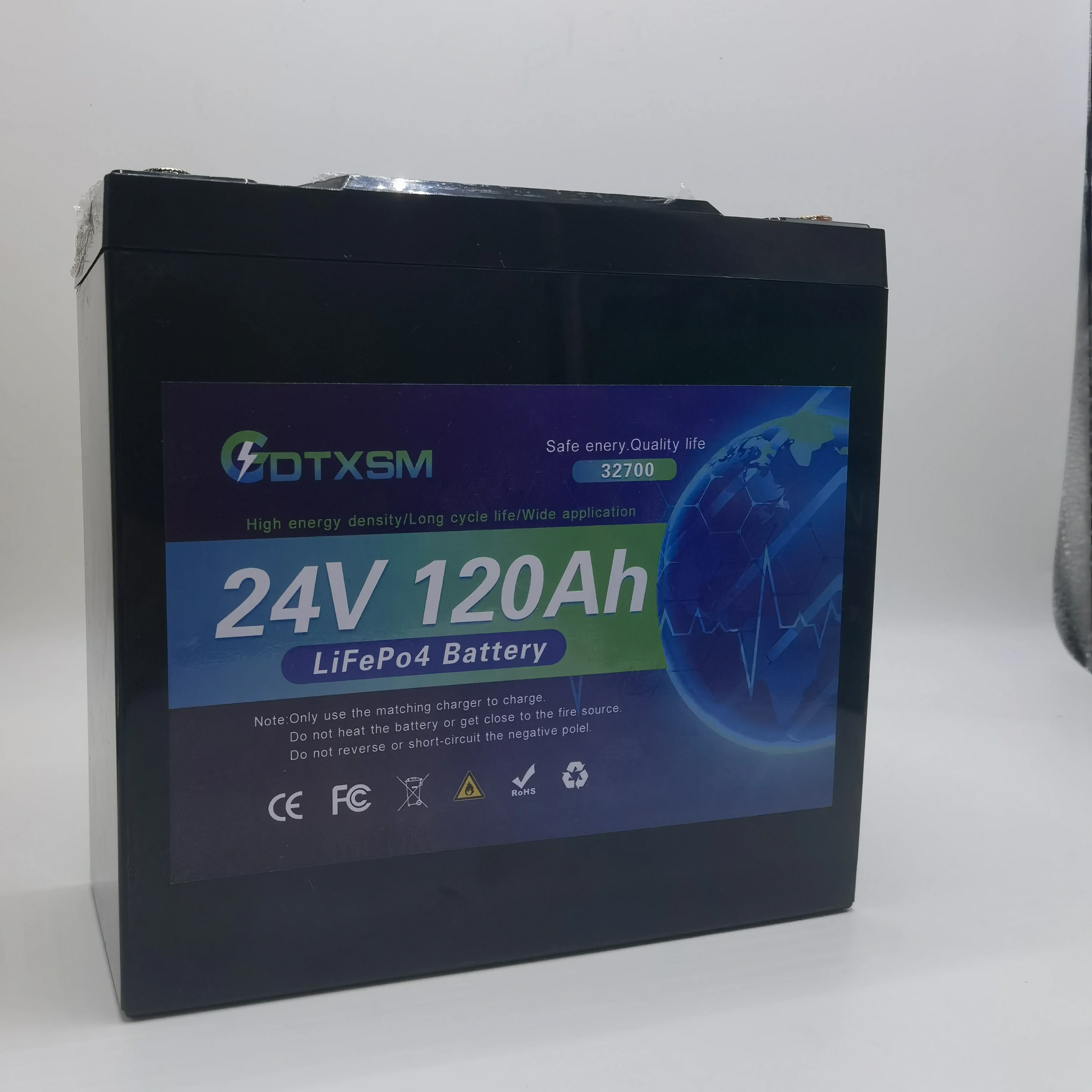 

NEW 32700 24V 100Ah-120Ah Lifepo4 Battery Pack Built-in 200A BMS Lithium Ion Battery For Boat Solar System Tax Free