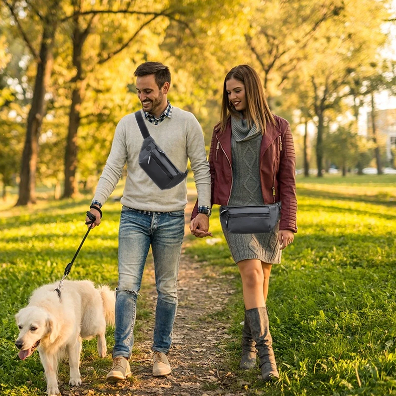 Molizhi riñonera de viaje para mujer, bolsa cruzada, riñonera de moda, bolsa de pecho portátil para correr, mochila de gran capacidad