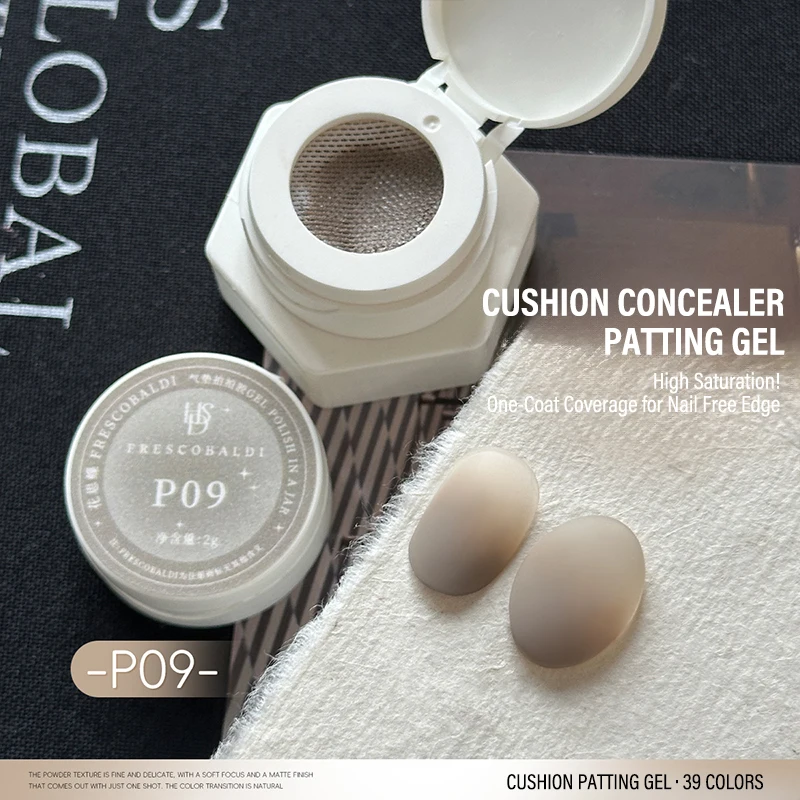 Air Cushion Patting Gel, Hochpigmentiertes Blush Gradient Ombre Nagelkunst-Gel, Kein Abwischen Nötig, UV-LED Transfer-Lack zum Einweichen
