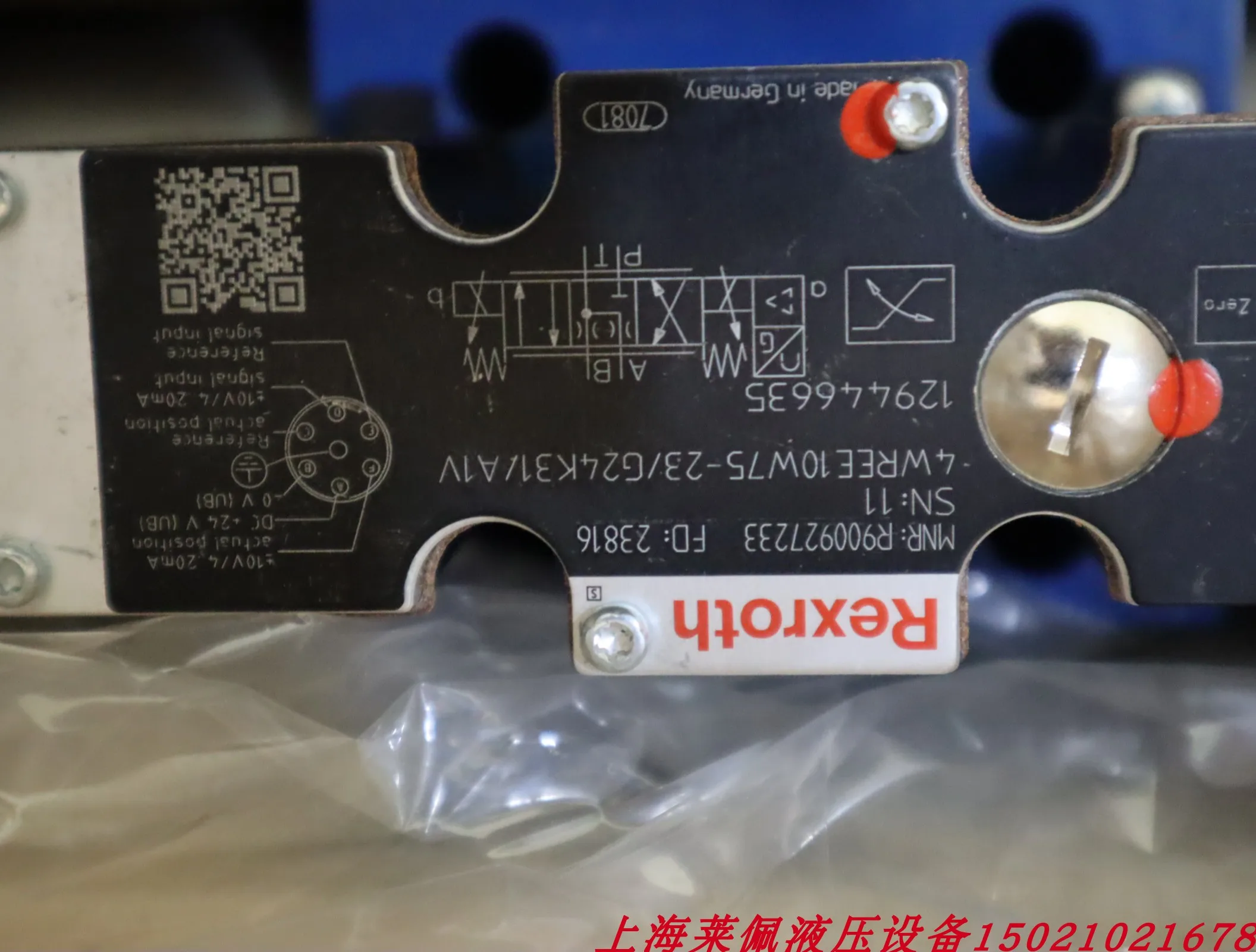 4WREE10W75-22/G24K31/A1V R900927233 Germany REXROTH Rexroth Proportional Valve