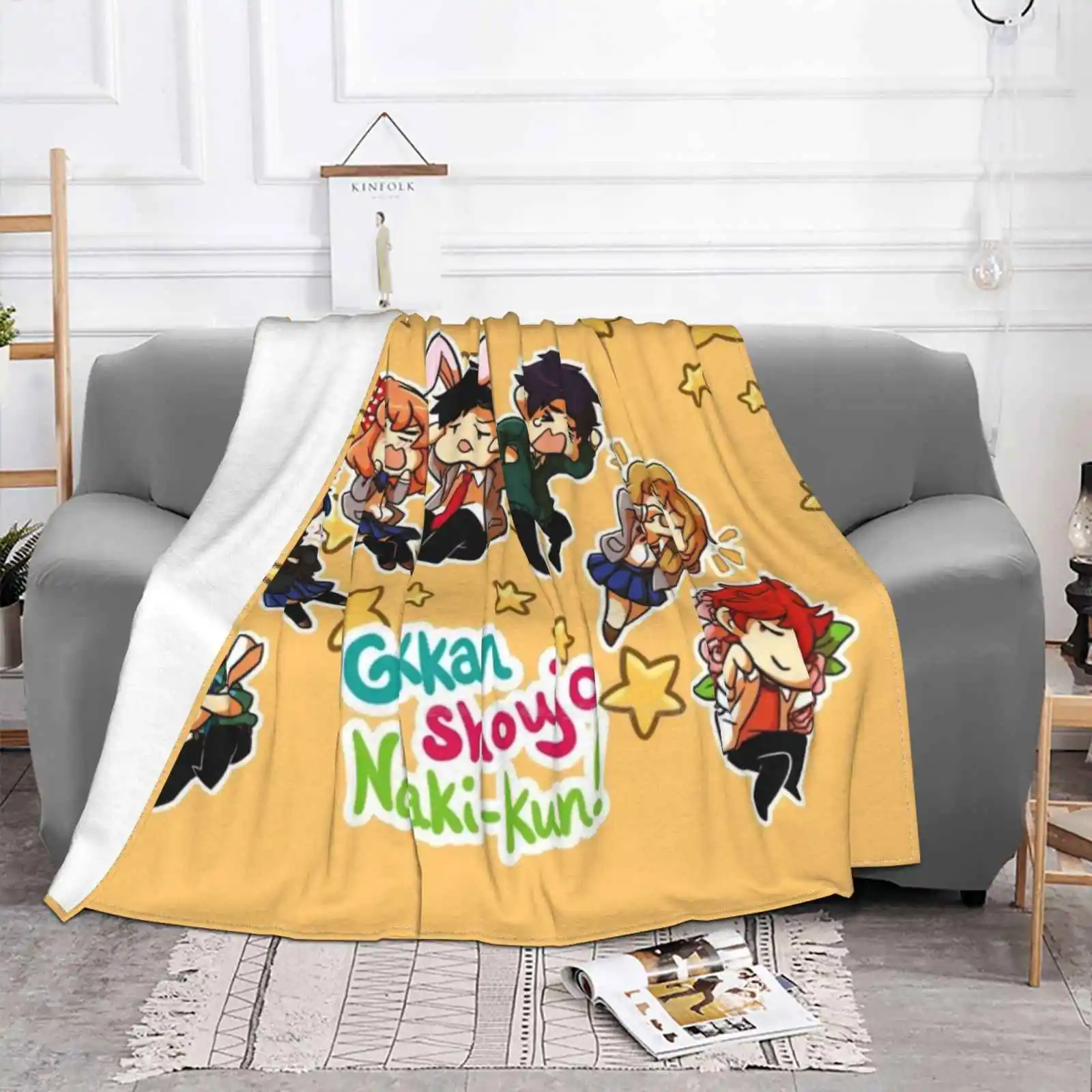 Gekkan Shoujo Nozaki-Kun Top Quality Comfortable Bed Sofa Soft Blanket Sakura Kashima Gekkan Shoujo Nozaki Kun Funny Anime Cute