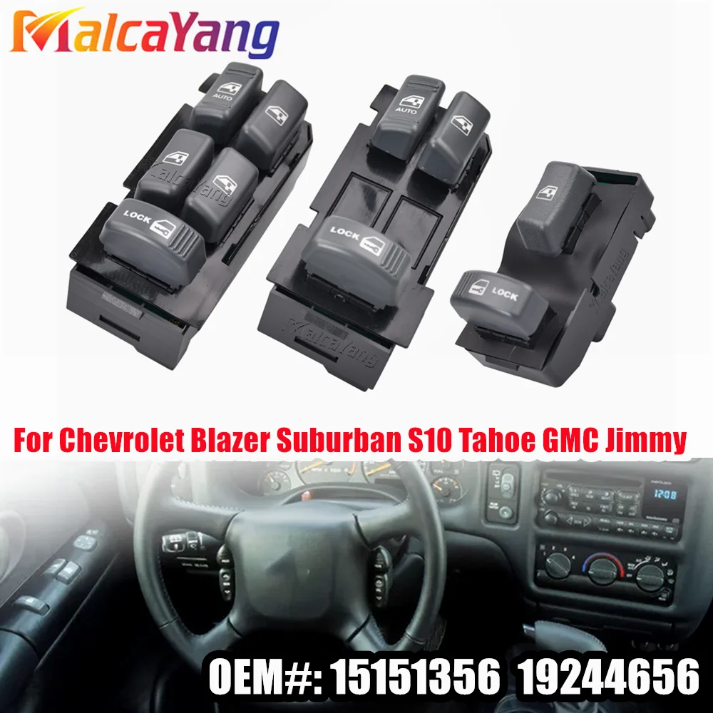 

New Electric Power Window Master Switch For GMC Chevrolet Blazer Cadillac Truck 1995-2005 GMC Escalade Jimmy 15151360 19244658