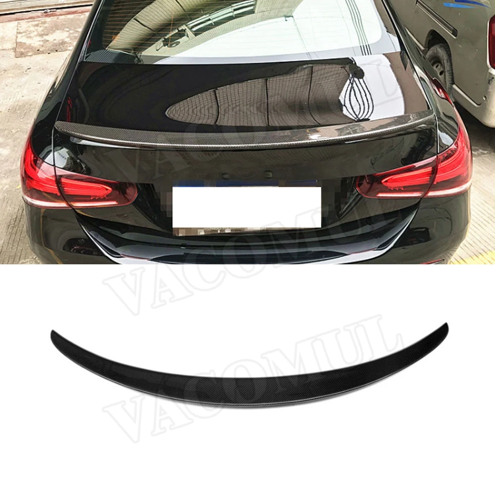 

VACOMUL Carbon Fiber Rear Boot Spoiler For Mercedes-Benz A Class W177 Sedan A200 A180 A250 2019-2020 Boot Lid Spoiler Wings Car