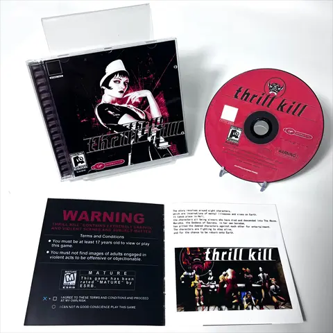 For PS1 Retro Game Player DIY CD Thrill Kill UC and Pal Versions Burn DVD Copy CD Work For Unlock Console Optical Drive to Read