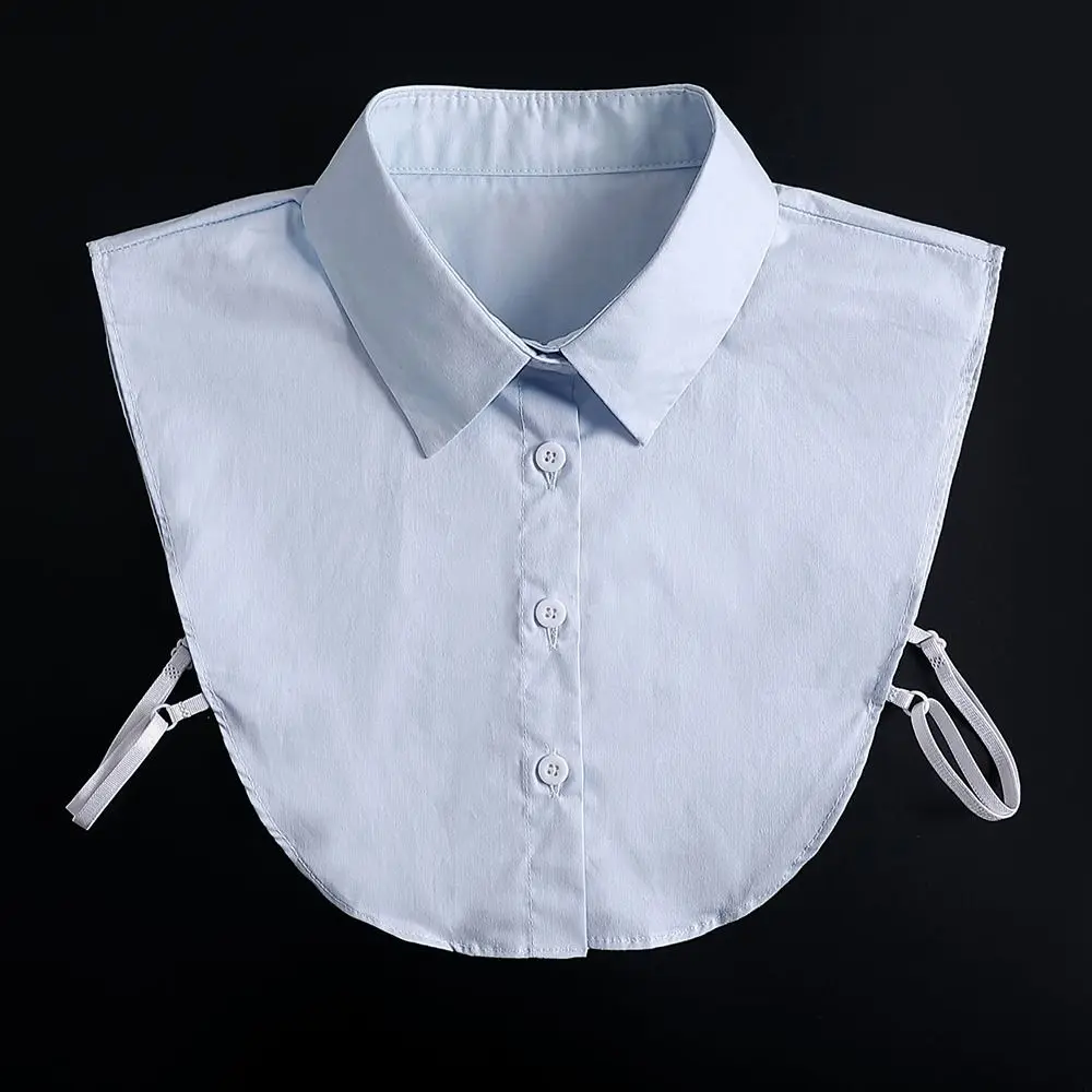 Multi-functional Fake Collar Solid Cotton Shirt Lapel Blouse Top Clothes Shirt Accessories Fake Shirt Collar for Men Women