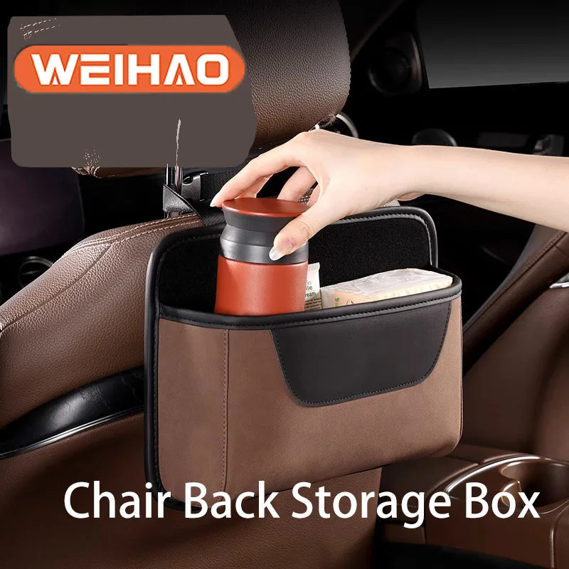 

2PCS Seat Back Storage Vehicle Supplies Car Accessories 2023 Car Cup Holder Car Gadgets Trash Can Tissue Bag Vehicle Organizer