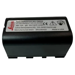 New GEB222 Battery For Leica GX1230/System1200/TS02/TS06/TS11/TS12/TS13/TS15/TS16/iCR80/iCR70/CR60/CR50 Total Stations 790029