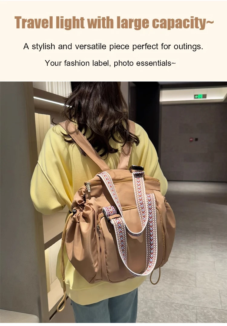 Multifunktionaler Damen-Rucksack, Reise-Organizer, Wickeltasche, große Kapazität, Umhängetasche zum Stillen, Umhängetasche für Schwangere – Detail 3