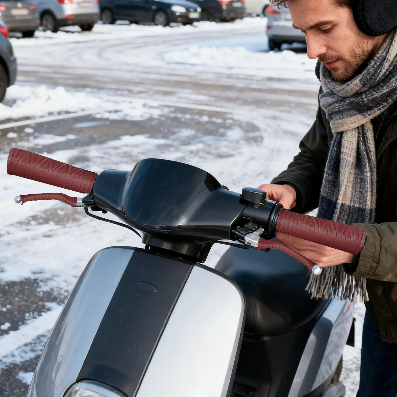 

Handlebar Cover Silicone Brake Lever Sleeve Sleeve Non-slip Handlebars Cover For Bikes Scooters Mountain Road Bicycle Automotive