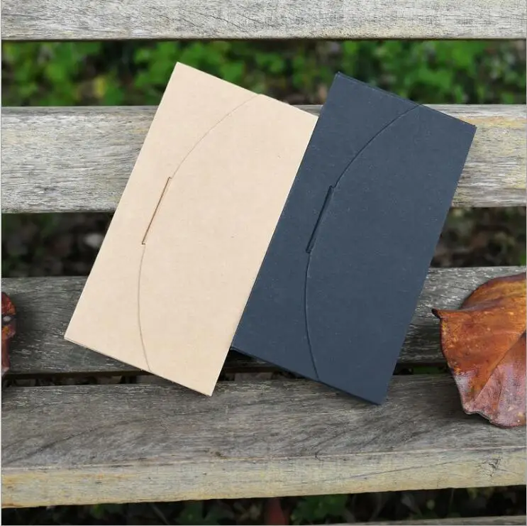 20pcs Phone  Packaging Box Custom Kraft Paper Black Card Envelope Cardboard Box New Mobile Phone Case Package Boxes