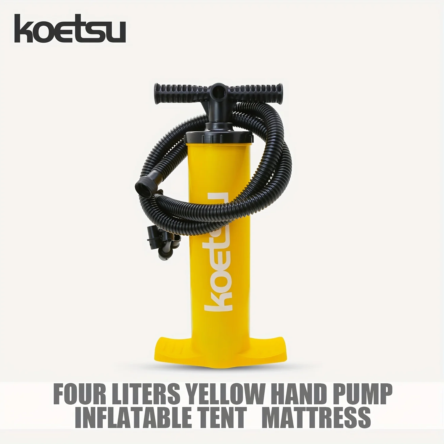 KOETSU 4L Hand Pump High-Efficiency Bidirectional Inflatable Pump Lightweight Design Multi-Function Inflation Adapters for sup