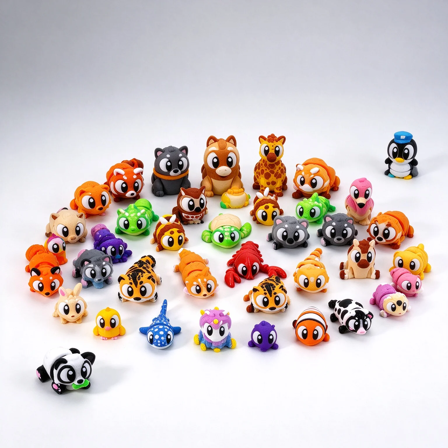 12-piece box without duplication 3D Printed Animals,Gifts for Graduation Rewards,Easter Egg Stuffers,Christmas Birthday Gifts