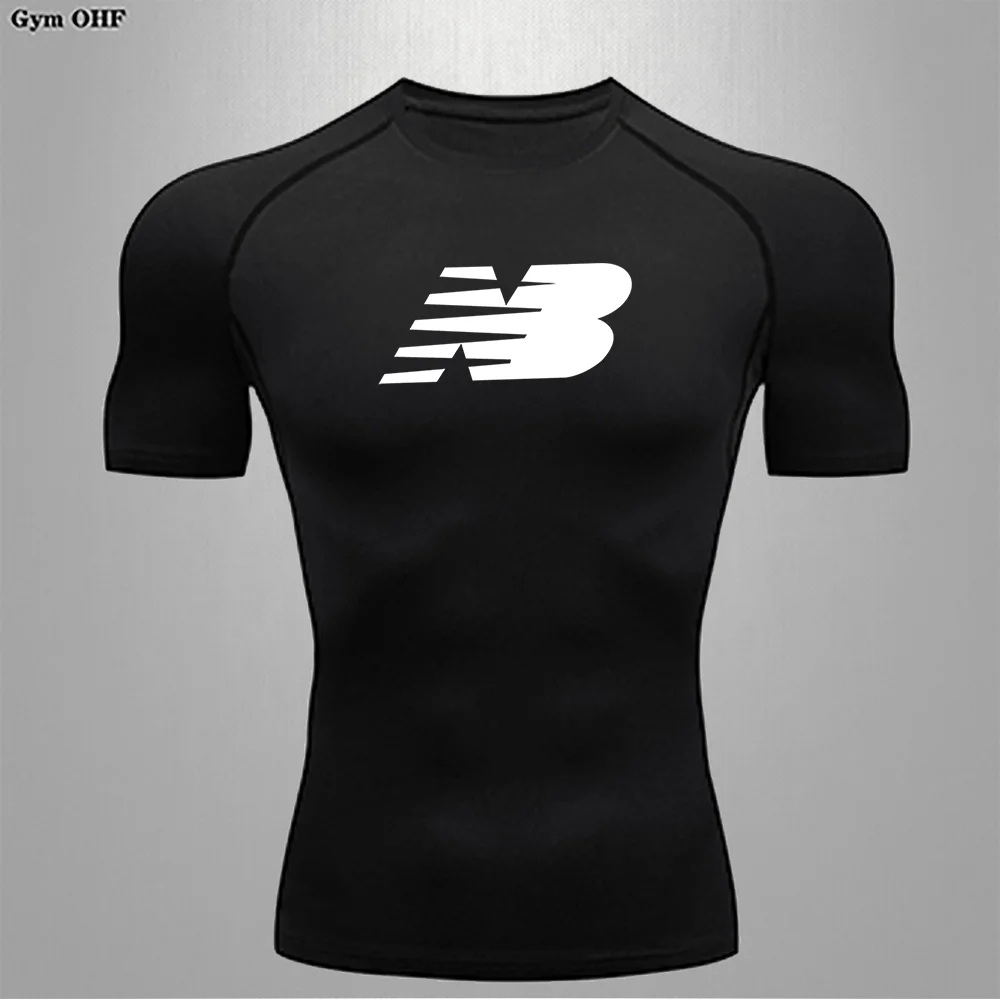 Camiseta para correr al aire libre para hombre, camiseta informal transpirable de secado rápido para ciclismo, camisetas deportivas ajustadas de Lycra cómodas