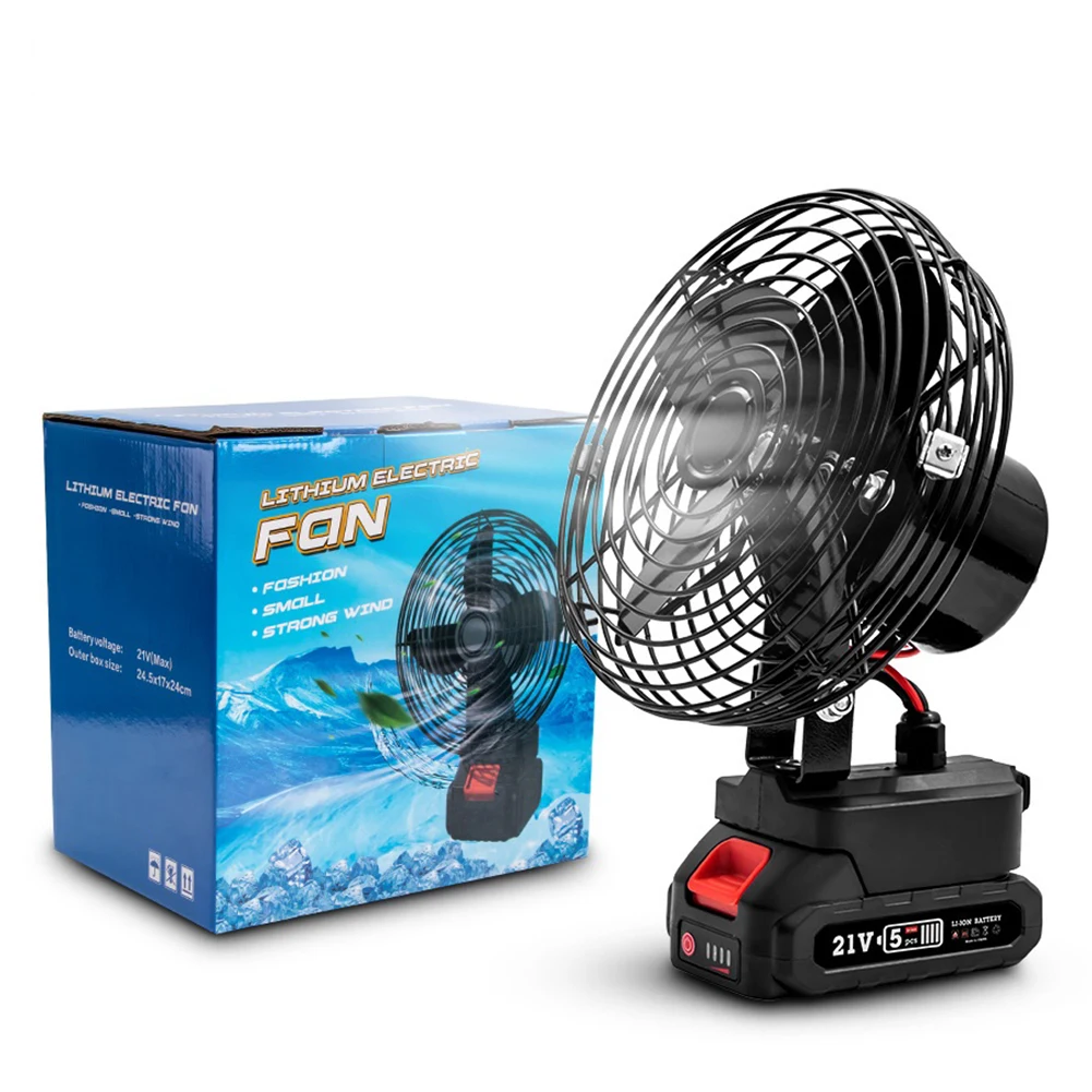 Ventilador, ventilador portátil ao ar livre com duas opções de velocidade 8 polegadas-1500ma-eua 8 polegadas-3000ma-ue 8 polegadas-3000ma-eua abs + pp novo