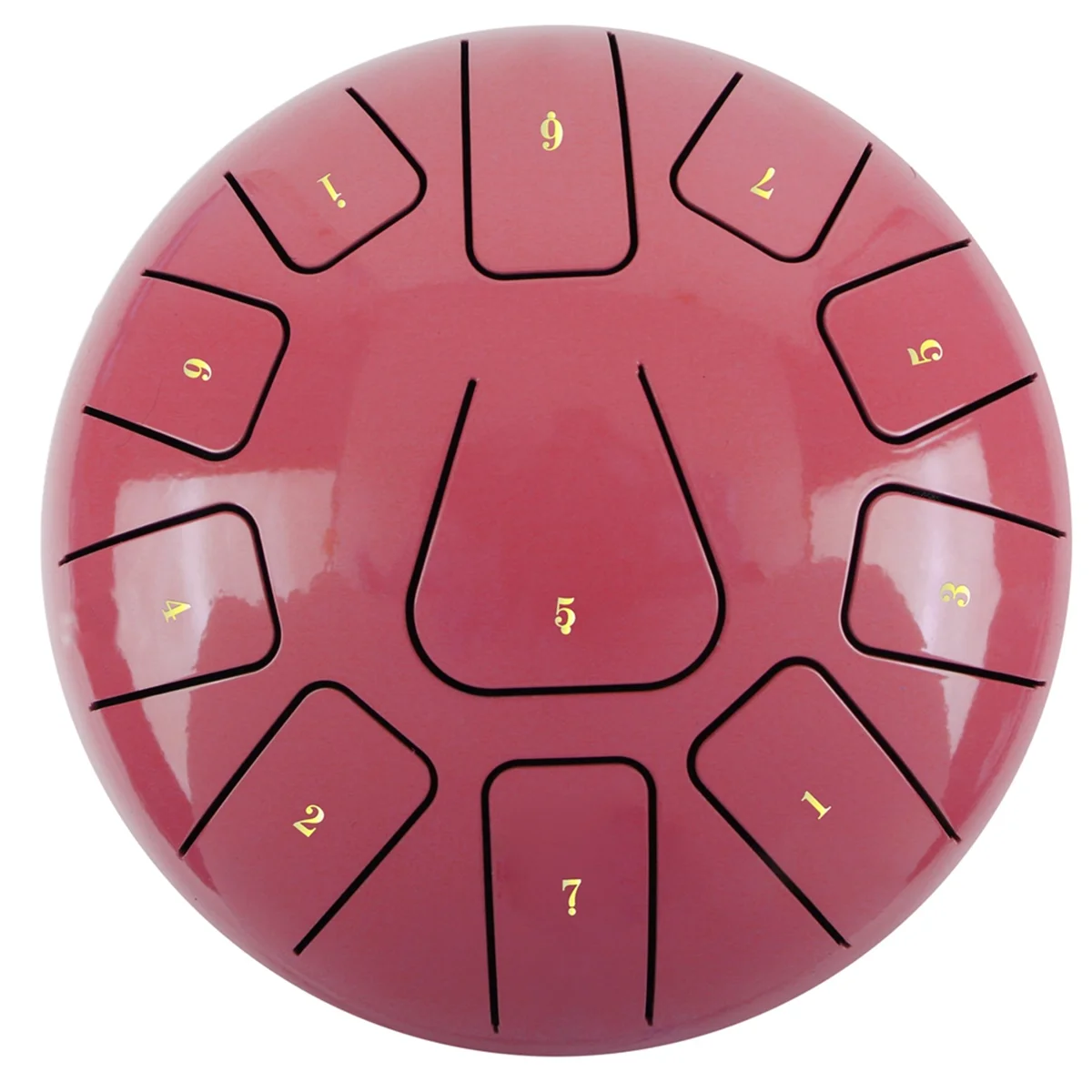 

8 Inch Steel Tongue Drum, 11 Note Tambourine with Drumsticks and Finger Picks for Meditations Tambourine Instrument B-ABJQ