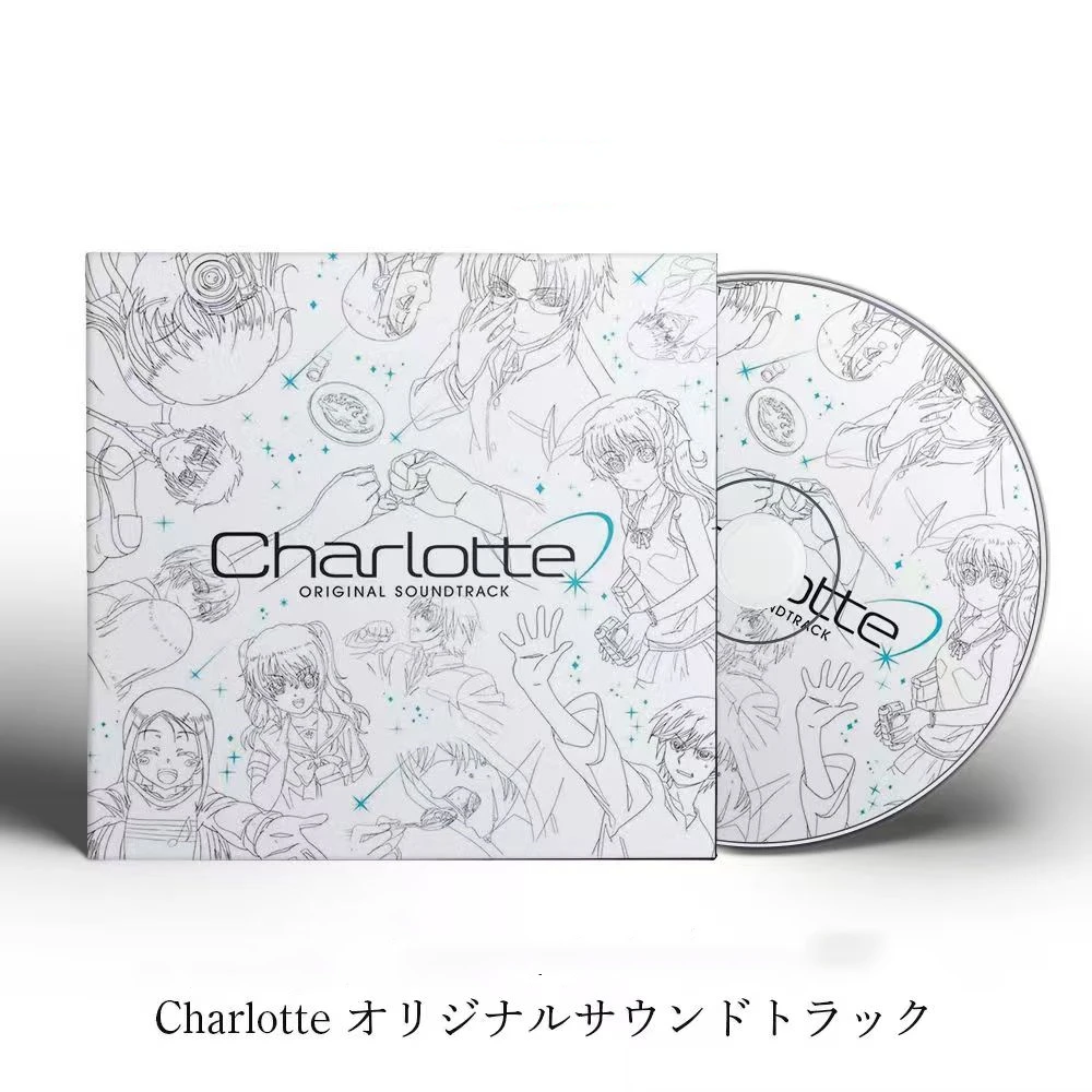 Anime Charlotte Maeda Jun Music CD Greatest Hits OST Album 2pcs Music Record Cosplay Walkman Car Soundtracks Box Party Music