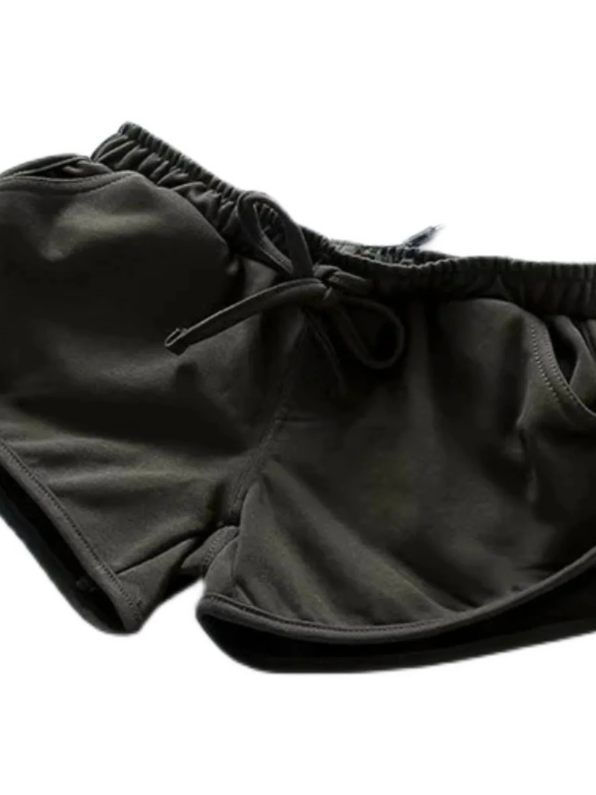 Sommer Neue Slim Fit Elastische Taille Schleife Hause Casual Sport orts Laufen Hot Pants Bein Verlängerung frauen Straße Sle Low W...