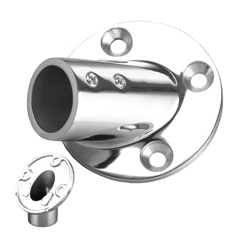 1 Pc Stainless Steel Pipe Round Base Railing  Round Bottom Socket 1\