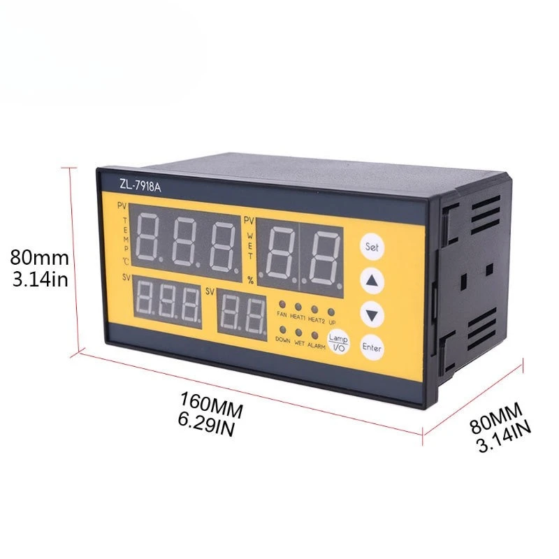 ZL-7918A Pengontrol Otomatis Multifungsi Pengontrol Kelembaban Suhu Inkubator Otomatis XM-18