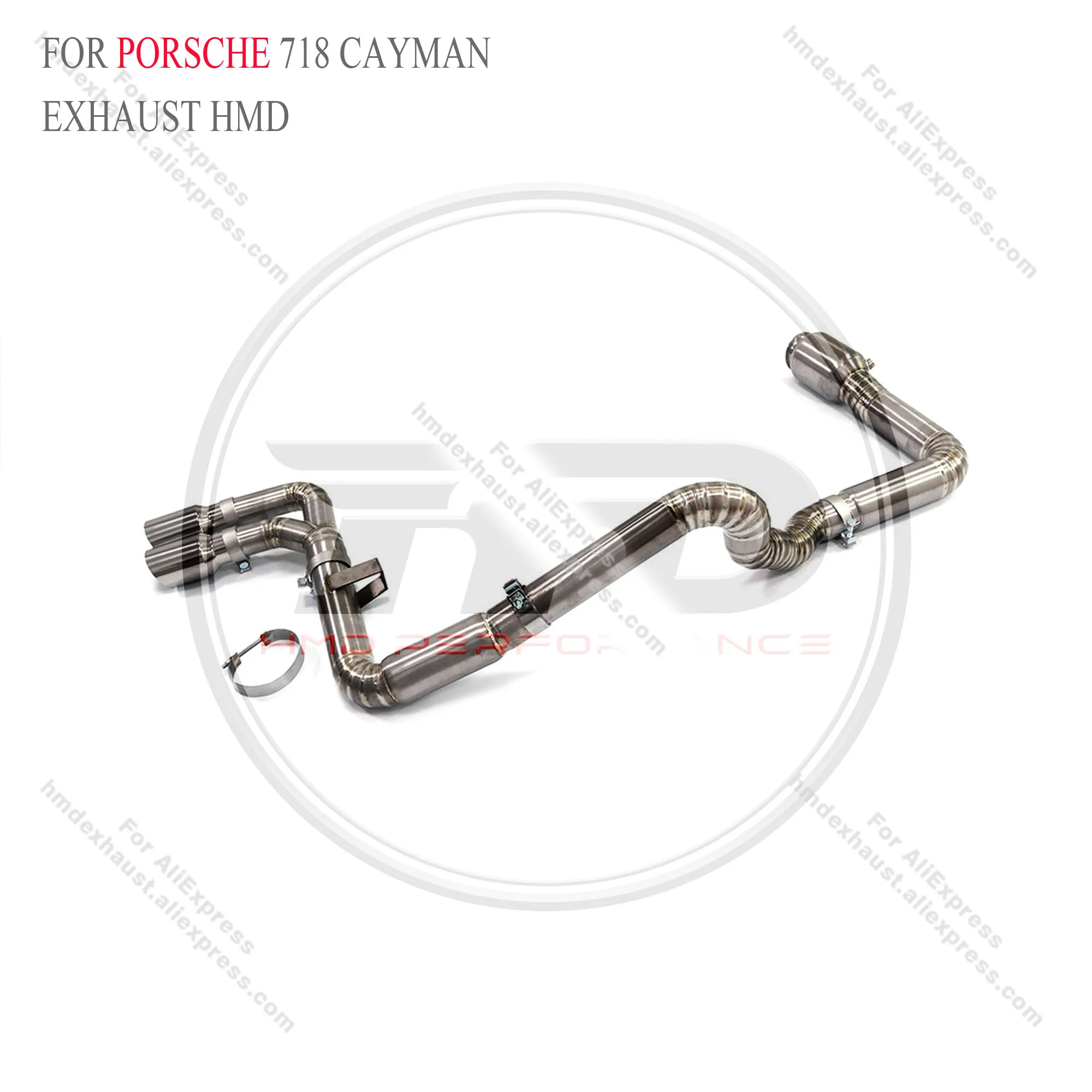 

Выхлопная система HMD Titanium Catback без клапанов для Porsche 718 Cayman, с сертифицированным качеством и улучшенными характеристиками