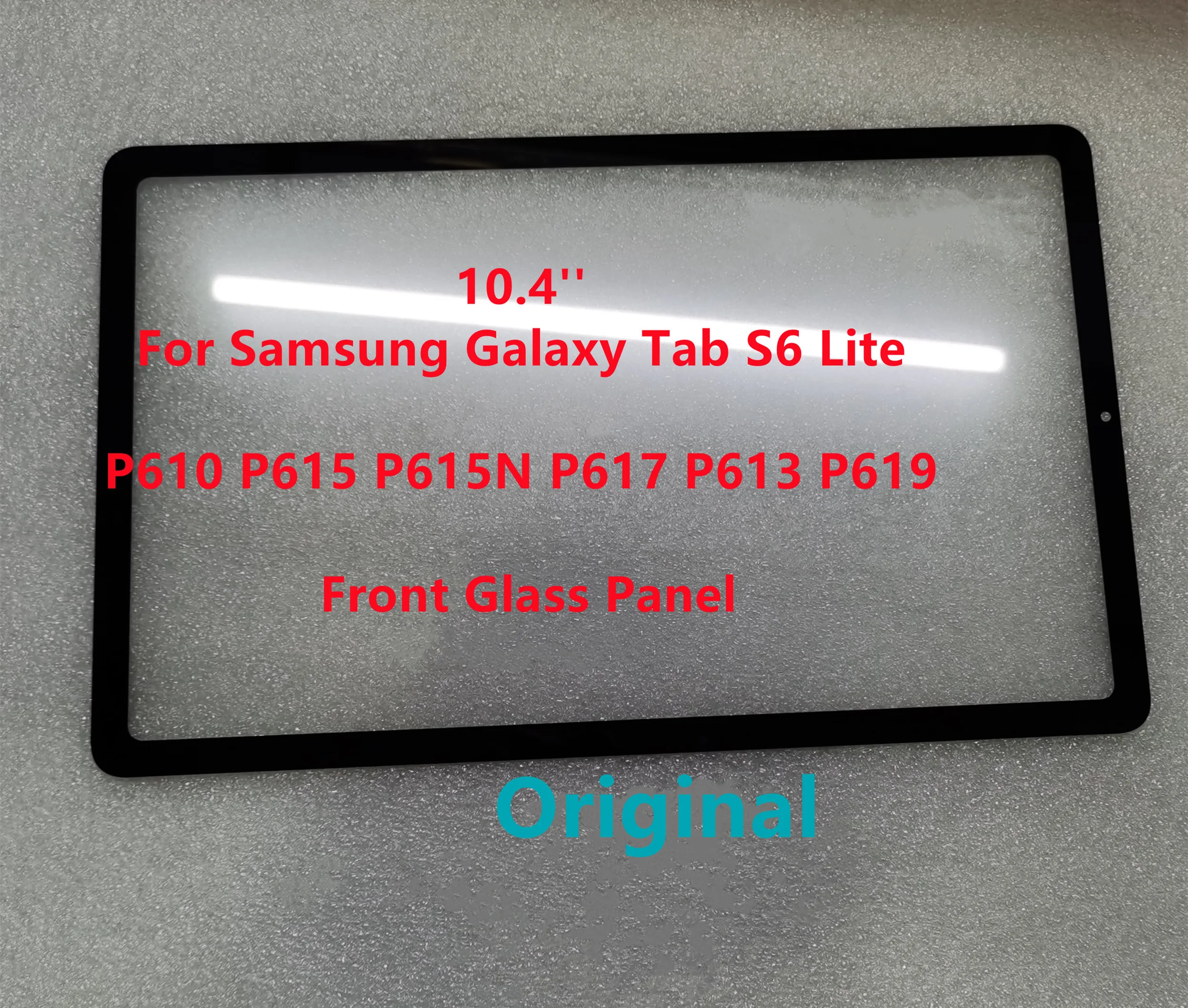 New 10.4\'\' For Samsung Galaxy Tab S6 Lite SM-P610 P613 P615 P615N P617 P619 Touch Screen Front Glass Panel +Laminated OCA Tested