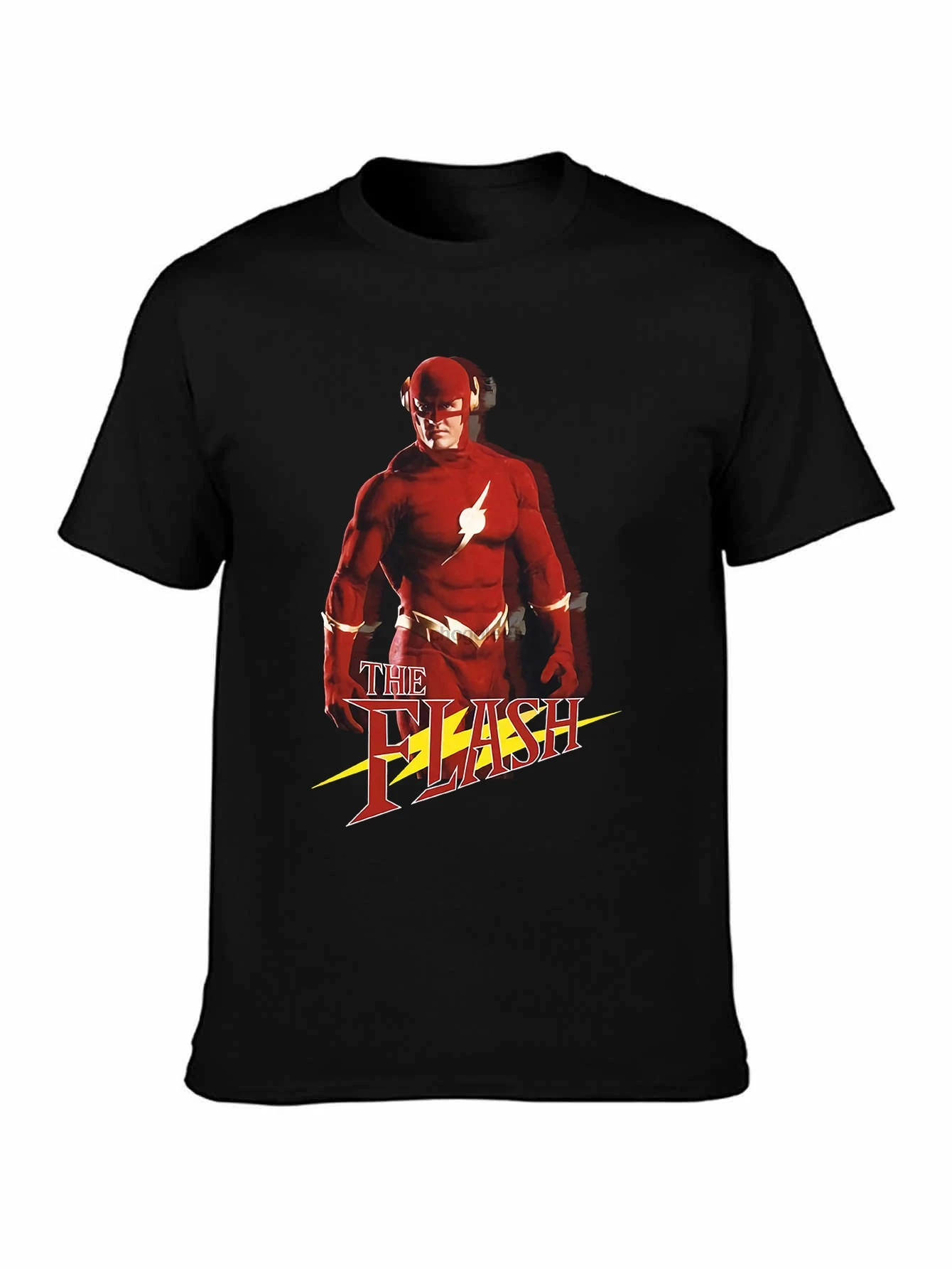 The Flash Barry Allen Vintage 90 série Tv t-shirt hommes noir taille S Xxxl Cool à manches courtes hommes t-shirt Design court