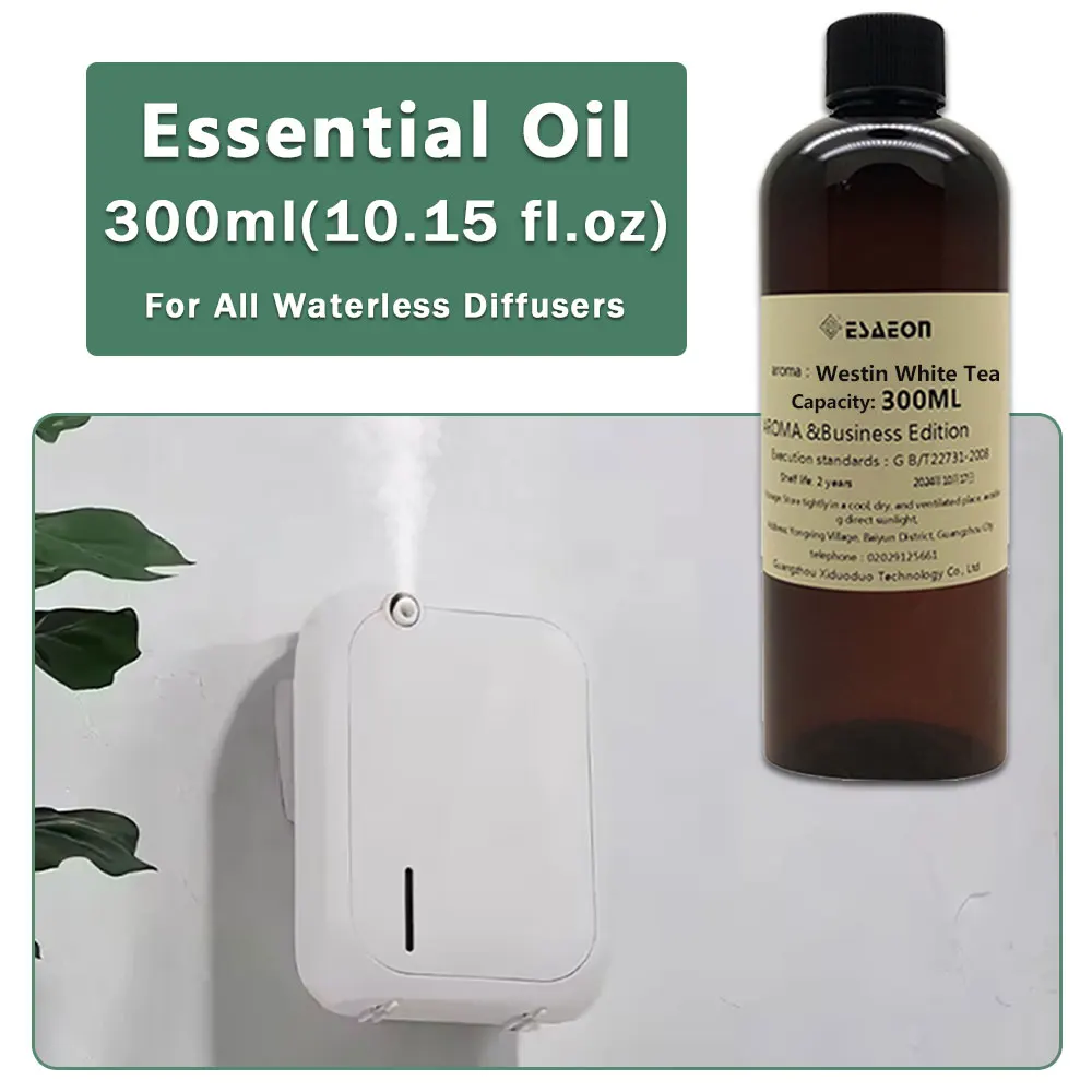 ESAEON Aroma Machine Oil, Oily Aromatic Essential Oil For Waterless Aromatherapy Machines, Westin White Tea - 300ML(10.15 fl.oz)