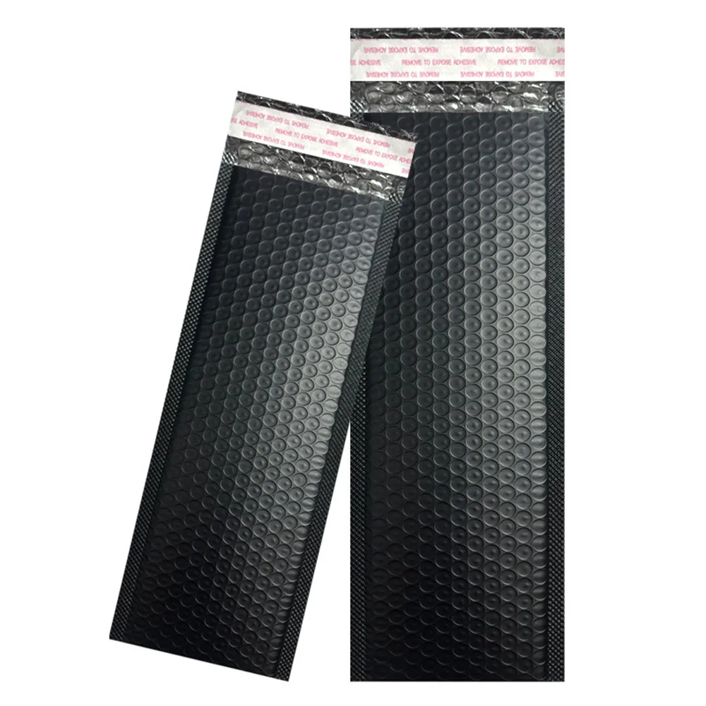 

10 шт., длинный черный пузырьковый почтовый матовый пузырьковый упаковочный конверт, мягкий конверт, почтовая сумка для длинной упаковки, пузырьковый конверт