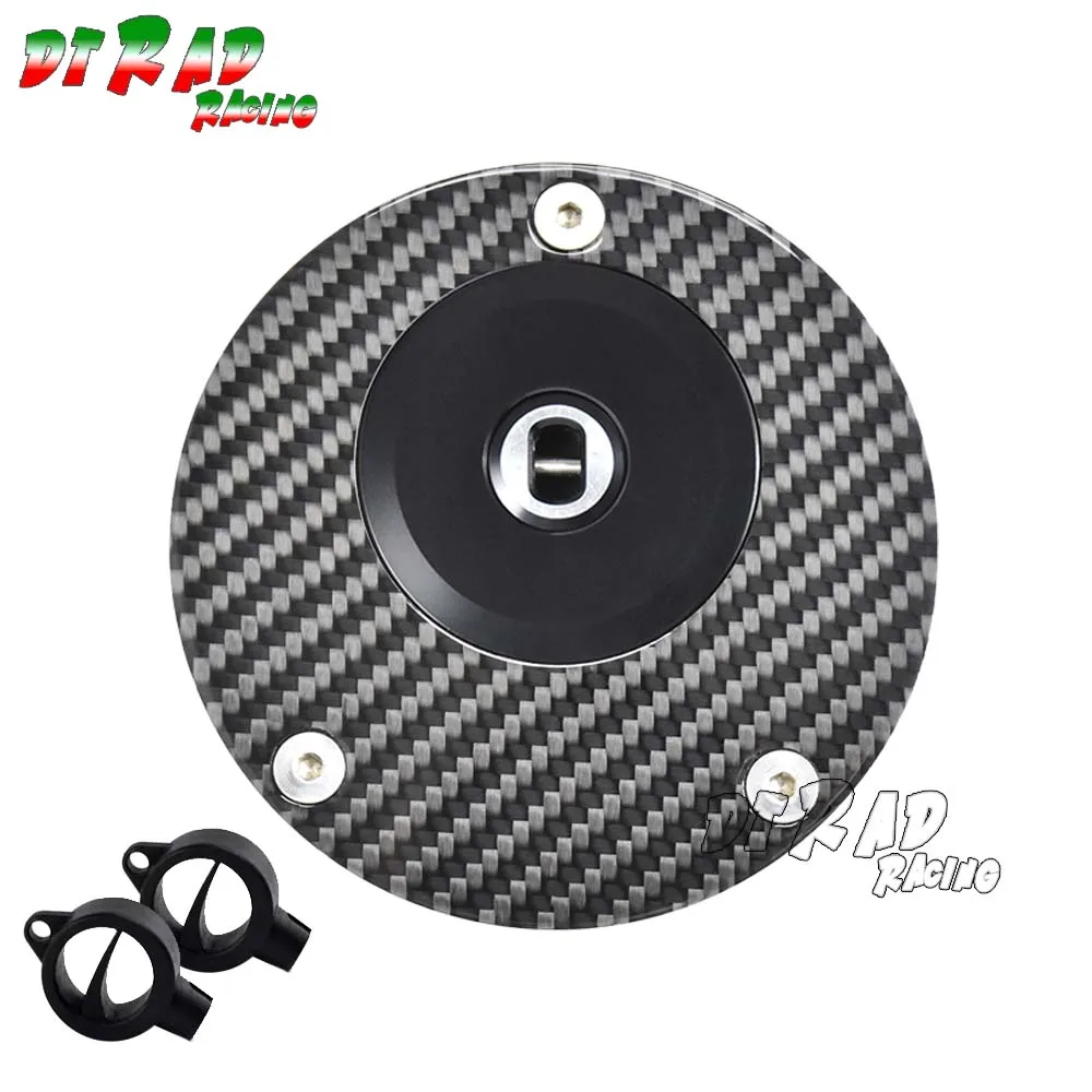 For YAMAHA MT 01 07 10 25 03 09/Tracer 15 M-SLAZ New Carbon Fiber With Keys Anti Theft Fuel Tank Cap Cover Engine Oil Plug Parts