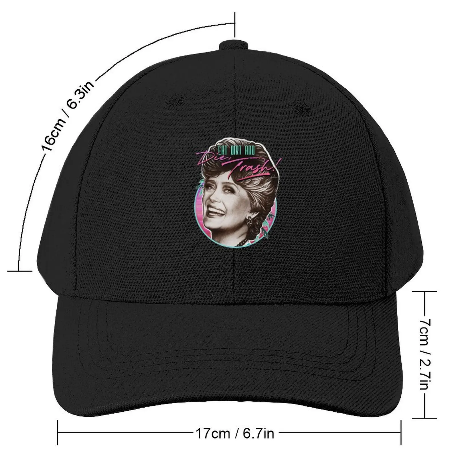 Eat Dirt And Die, Trash! Baseball Cap fashionable Golf Cosplay Sports Cap Elegant Women's Hats Men's