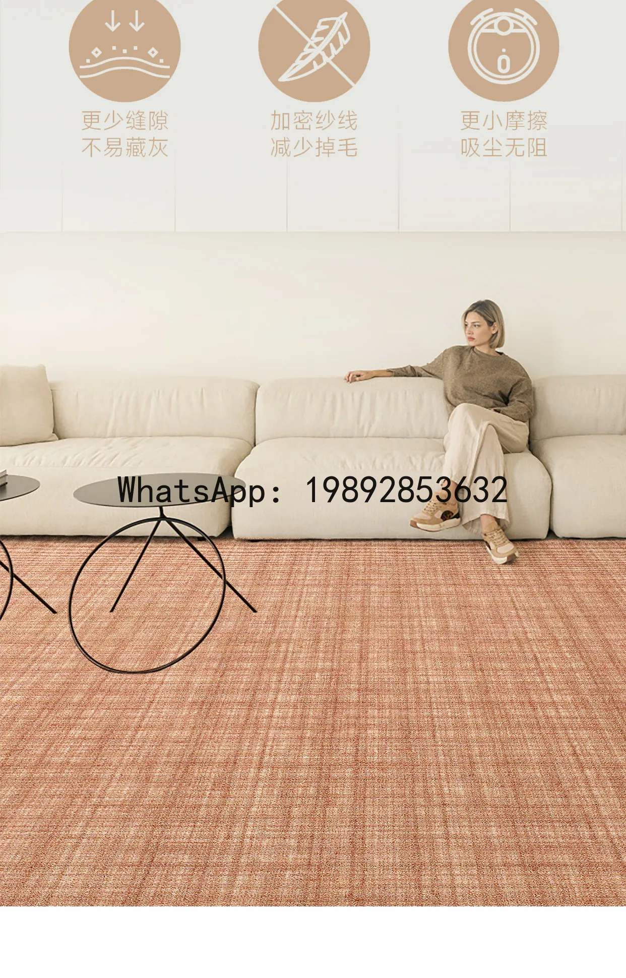 

PYJ living room bedroom mansion standard villa full of custom modern light luxury sofa coffee table wool carpet