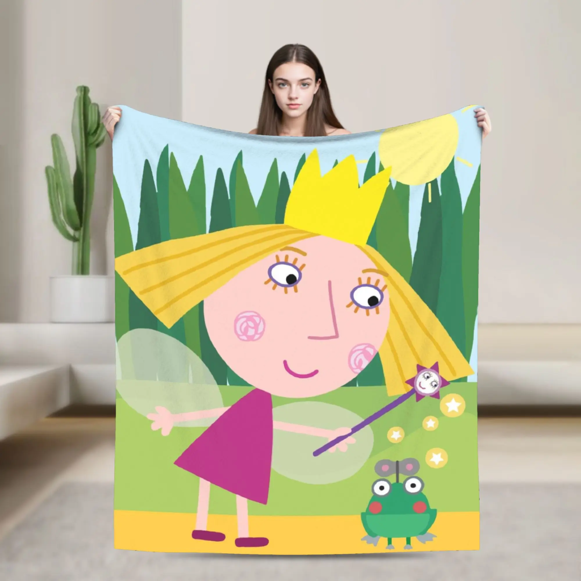 

Одеяло Bens and Holly's Kingdom ben y holly, уютные мягкие пледы для кровати, 50x60 дюймов, покрывала разных размеров