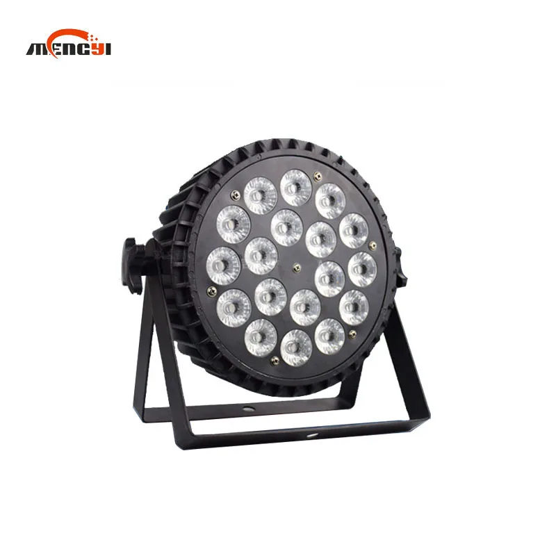 Imagem -06 - Flat Par Light com Controle de Som Quatro em um Cores Luzes de Tingimento de Bar Ktv Sala de Casamento ao Vivo Luzes do Palco 18 Pcs 10w