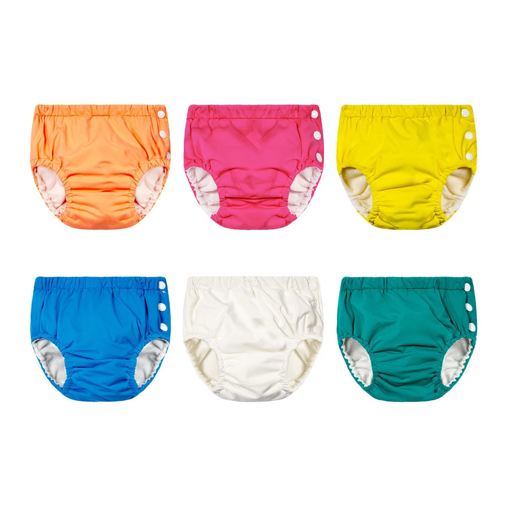 

Baby Swimwear Baby Swimming Pants Adjustable Washable Waterproof Diaper Pants for Baby Girl Boy (Yellow 90cm)