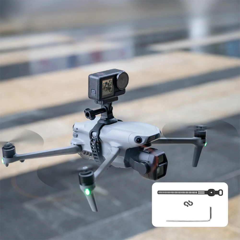 

Верхний удлинитель, кронштейн для камеры, резьба 1/4, адаптер для экшн-камеры, базовый ремень, верхний держатель для камеры для DJI Air 2/3S Mavic 2/3Pro