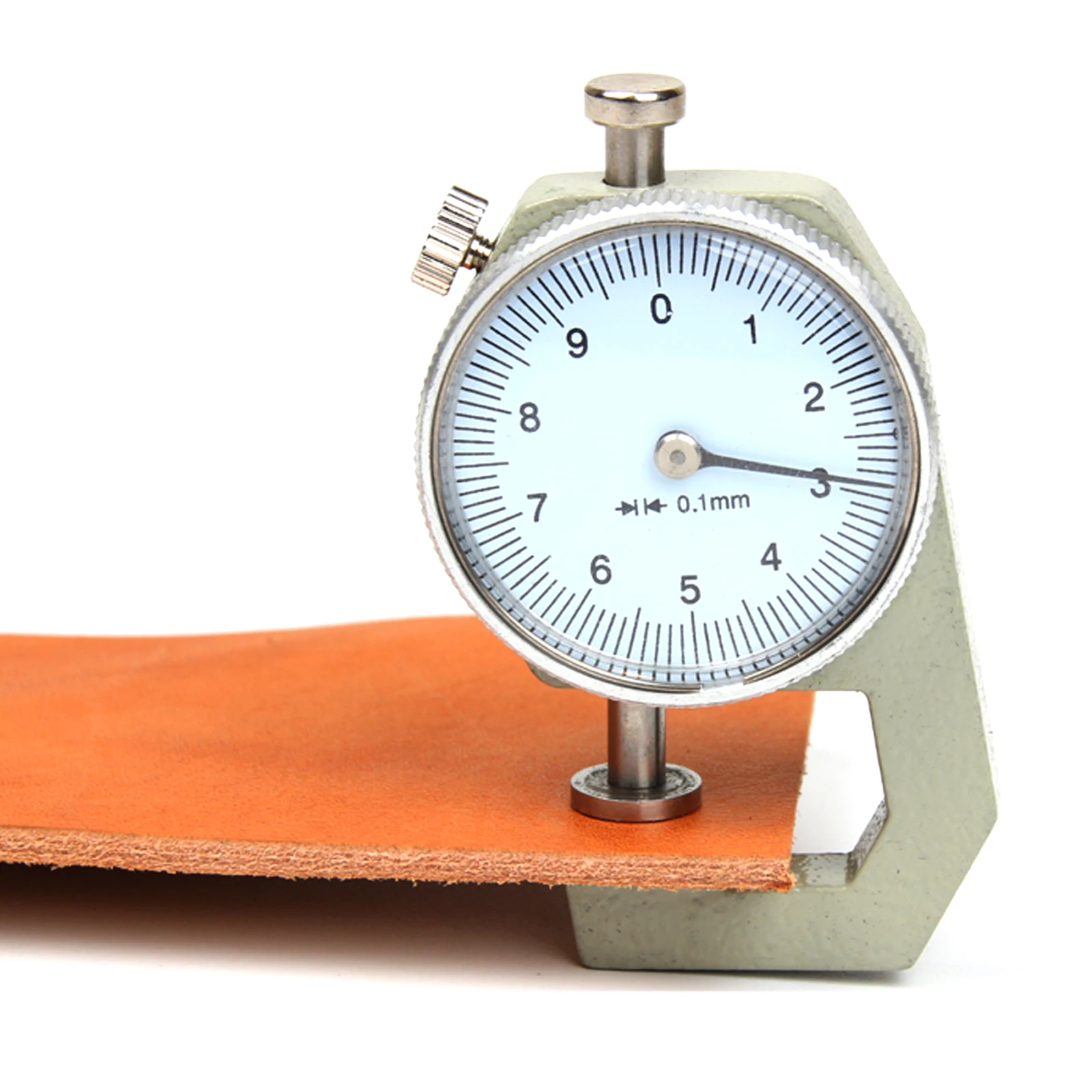 

0-10mm Leather Thickness Gauge, Leather Mechanical Flat Head Measuring Tool