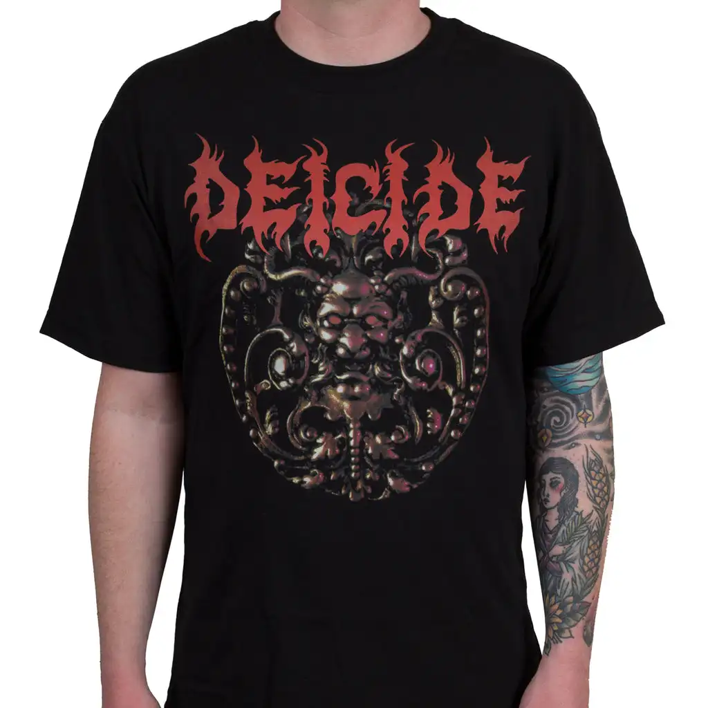 Camiseta de algodón con gráfico de la banda Pop Deicide, camiseta Unisex de manga corta de verano, camiseta de marca a la moda, Top informal de lujo Vintage Retro