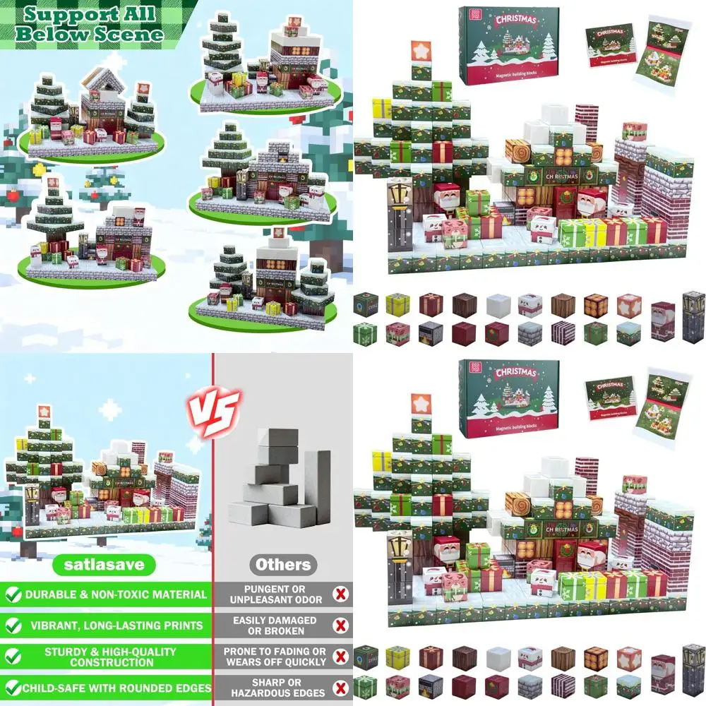 어린이를 위한 300피스 자석 빌딩 세트, 유아용 STEM 장난감 3세 이상, 남녀 어린이를 위한 이상적인 선물