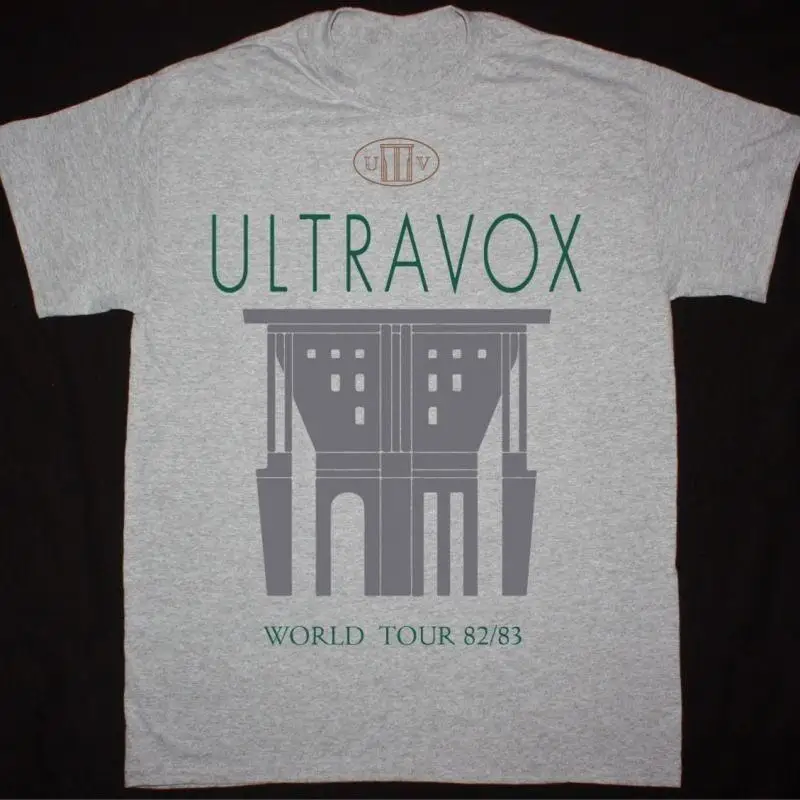 ULTRAVOX WORLD TOUR 82 83 Heavy Cotton Sport graues T-Shirt in allen Größen TR452