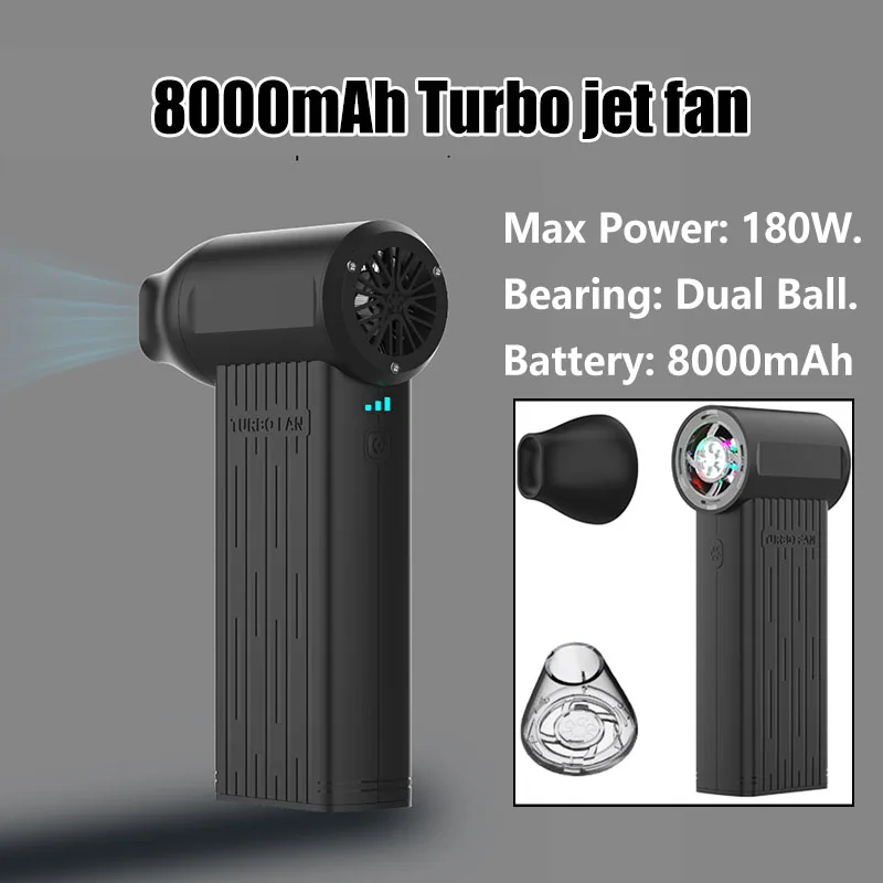 

Air Blower 130000 RPM Blower For Desktop Cleaning Digital Equipment Dusting Car Dusting Industrial Grade Mini Jet Turbo Fan