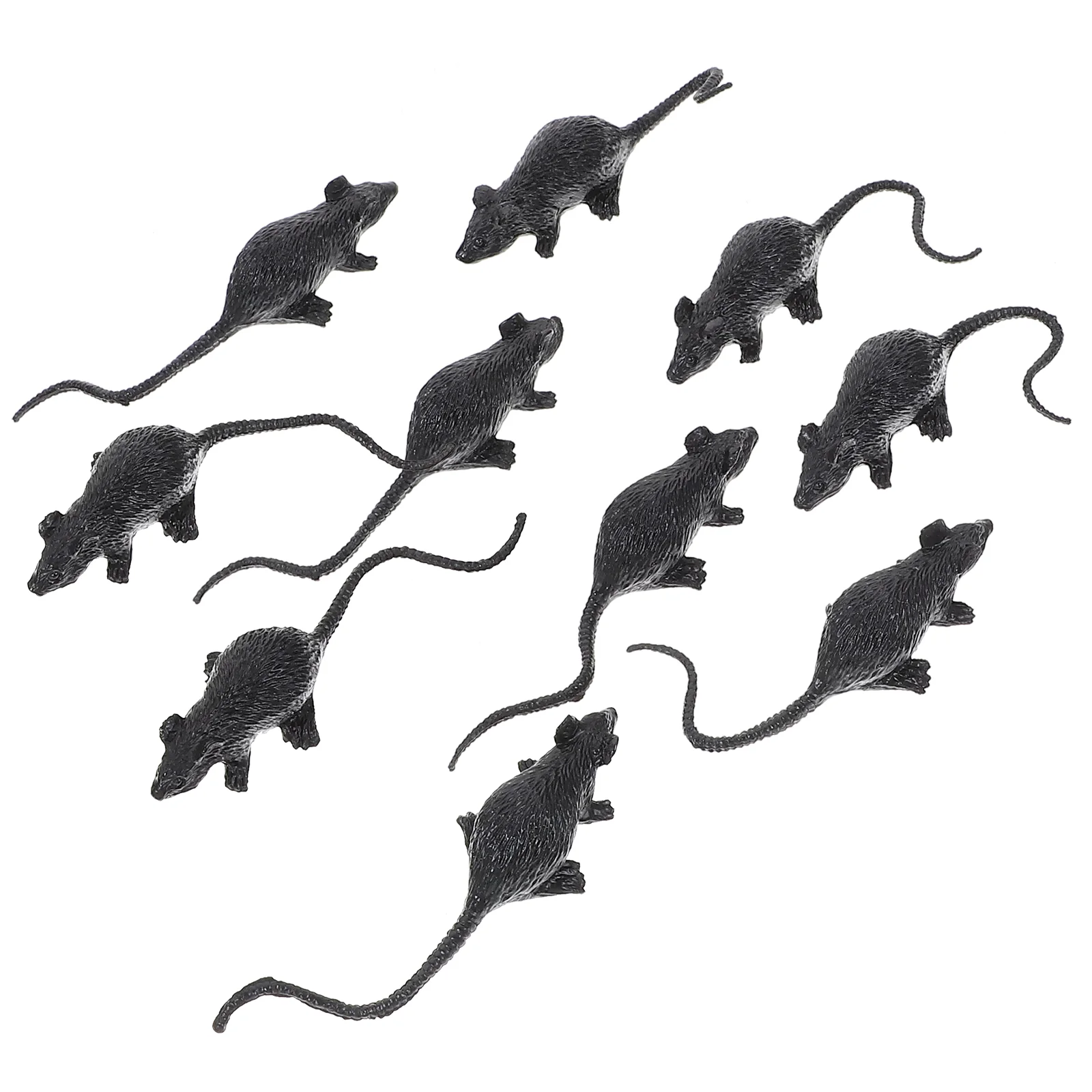 

10 Pcs Realist Rats Fake Decor Toys Tricky Props Simulation Mouse Halloween Miniature