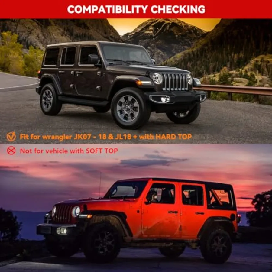 حامل سقفي قضبان متقاطعة مناسبة لسيارة جيب رانجلر JK JL Gladiator JT 4 أبواب رف سقف جيب من الألومنيوم لسيارة كاياك