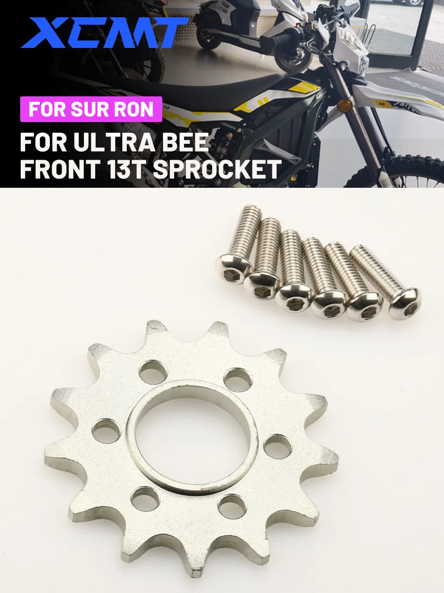 AliExpress XCMT 13T Front Chain Sprocket For Surron Ultra Bee Off-Road Electric Vehicle Dirt E-Bike Motorcycle Accessories Parts