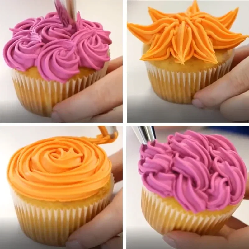 Glacê Piping Bico, Flor Virgem, Bicos De Pastelaria, Dicas De Decoração Do Bolo, Creme Decoators, Ferramenta Cupcake, Acessórios De Cozinha, #105
